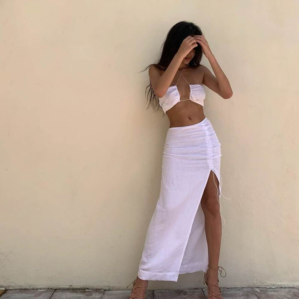 The Bellini crop and skirt